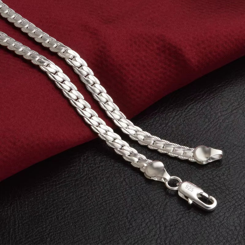 Elevate Your Style with the 925 Sterling Silver Luxury Necklace Chain - Perfect for Any Occasion
